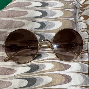 Loewe Gold-Toned Round Sunglasses